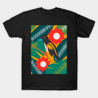Broadbill and luxuriant vegetation T-Shirt